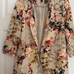 Jules & Leopold Beige Floral Blazer